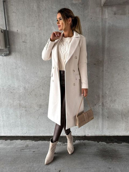 Imogen | Women's Double-Breasted Tailored Longline Winter Coat