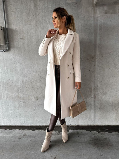 Imogen | Women's Double-Breasted Tailored Longline Winter Coat