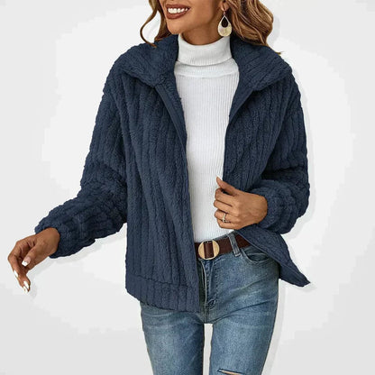 Lorna | Women's Fluffy Plush Zip-Up Sherpa Fleece Jacket