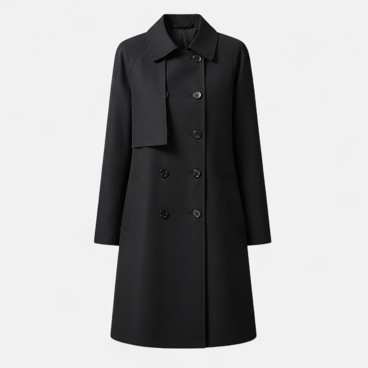 Elettra | Women's Mid-Length Double-Breasted Trench Coat