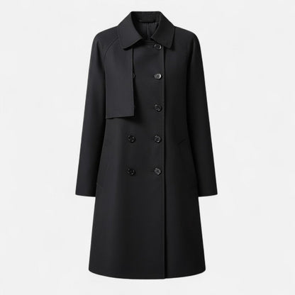 Elettra | Women's Mid-Length Double-Breasted Trench Coat
