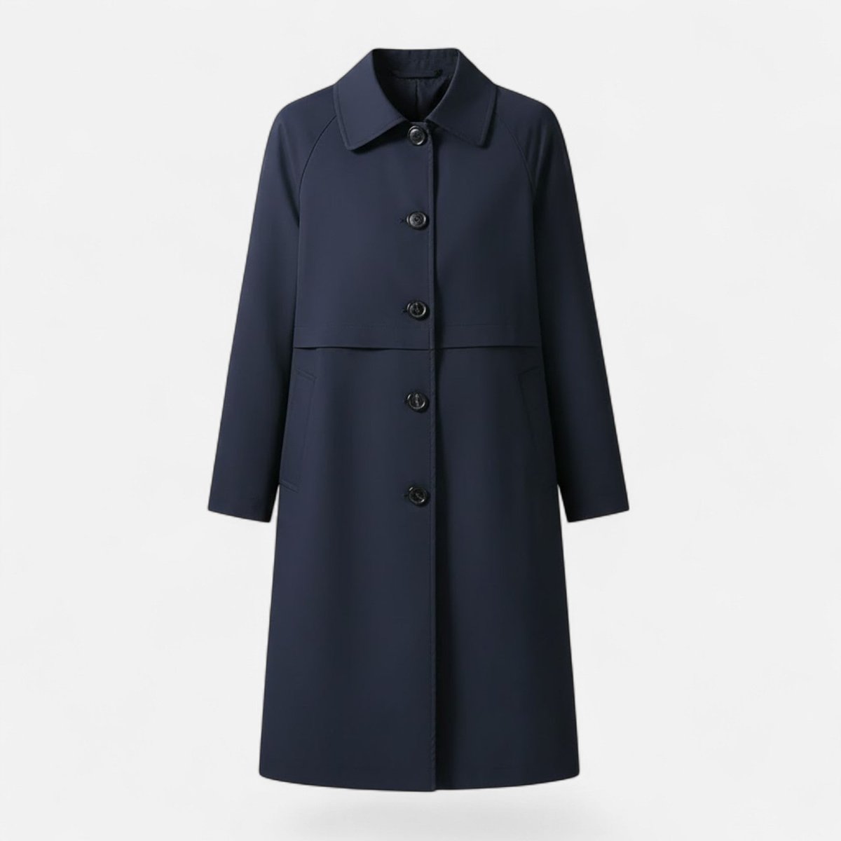 Elettra | Women's Mid-Length Double-Breasted Trench Coat