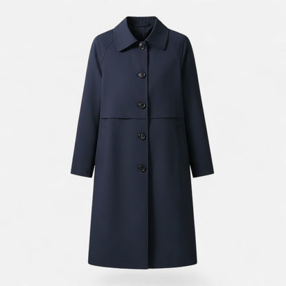 Elettra | Women's Mid-Length Double-Breasted Trench Coat