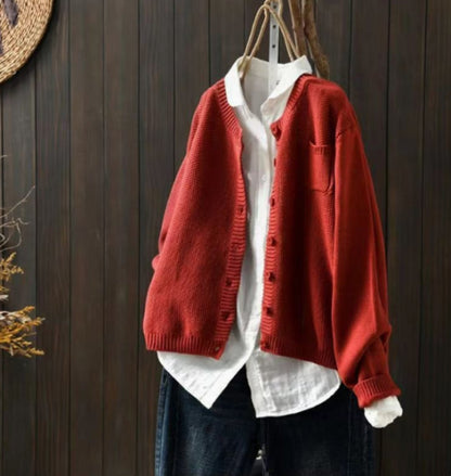 Hazel | Women's Oversized Button-Front Knit Cardigan