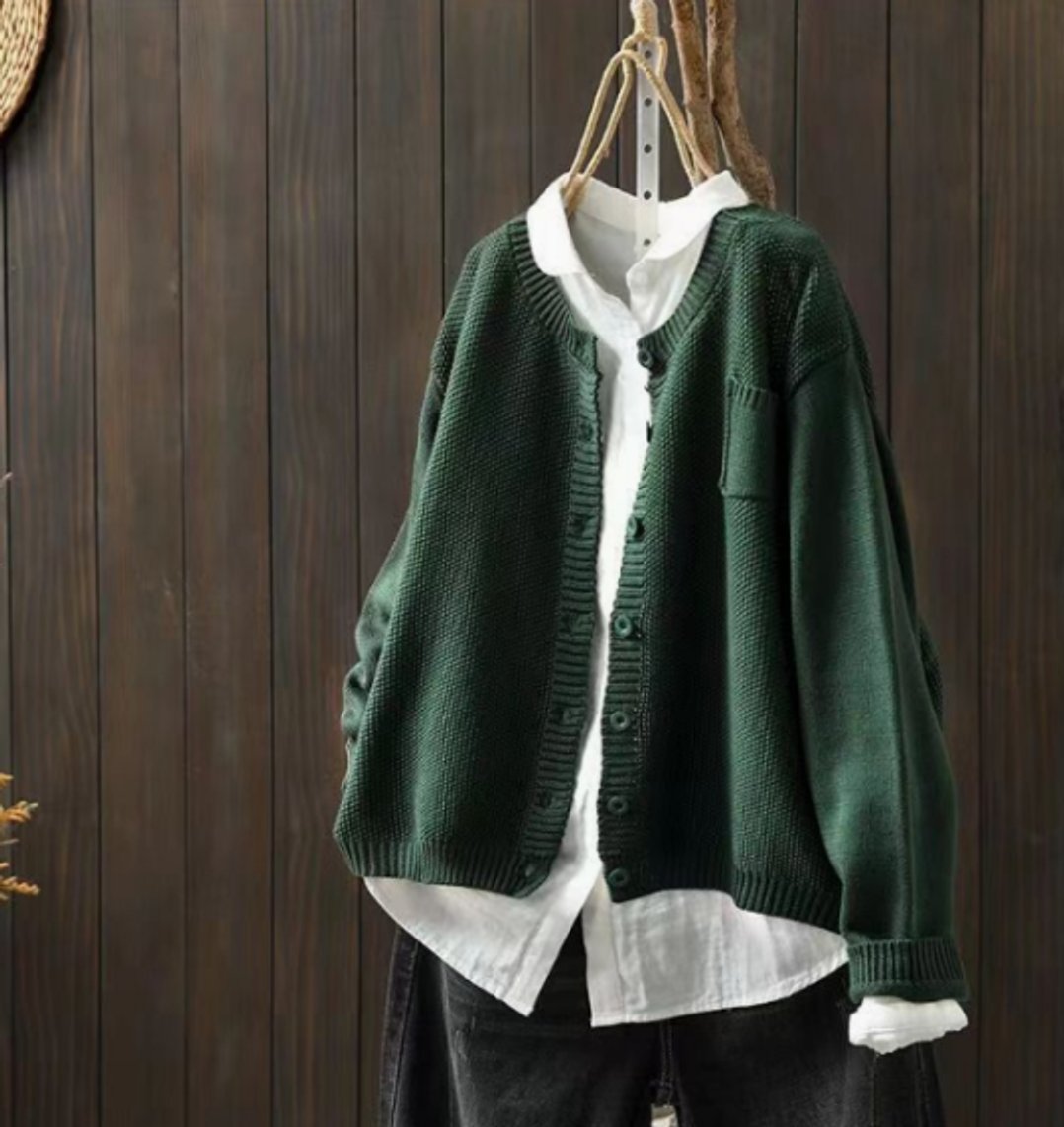 Hazel | Women's Oversized Button-Front Knit Cardigan