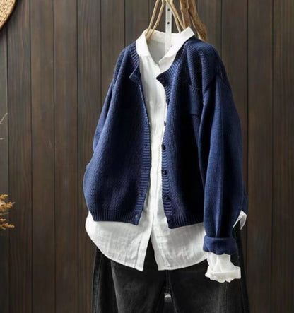 Hazel | Women's Oversized Button-Front Knit Cardigan