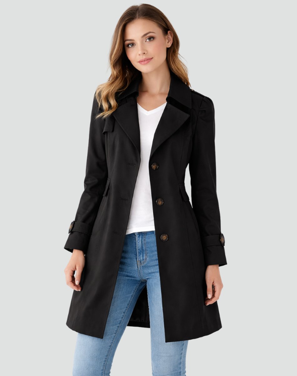 Mireille | Women's Tailored Mid-Length Trench Coat