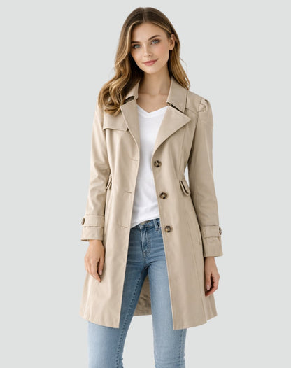 Mireille | Women's Tailored Mid-Length Trench Coat
