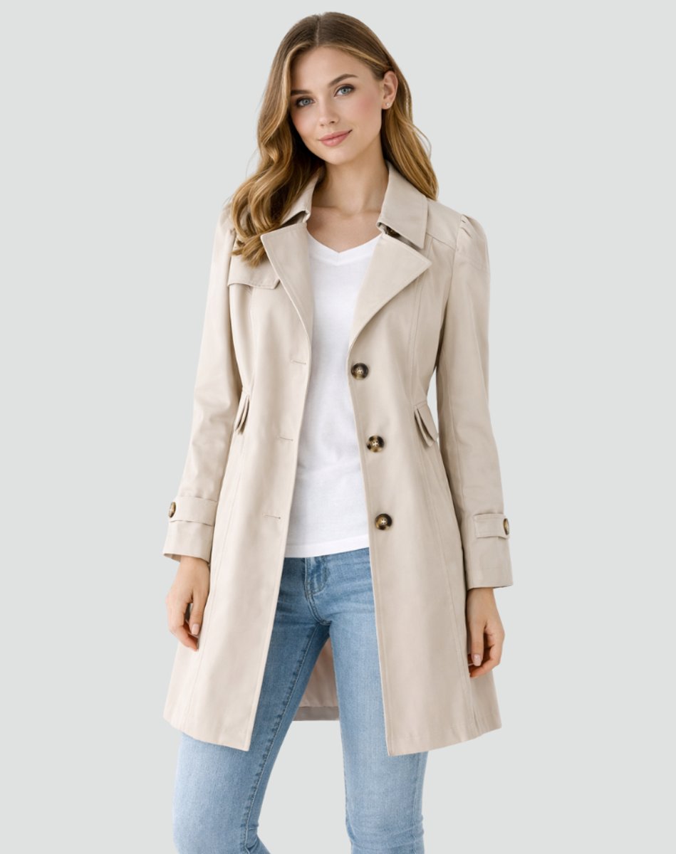 Mireille | Women's Tailored Mid-Length Trench Coat