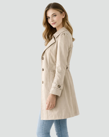 Mireille | Women's Tailored Mid-Length Trench Coat
