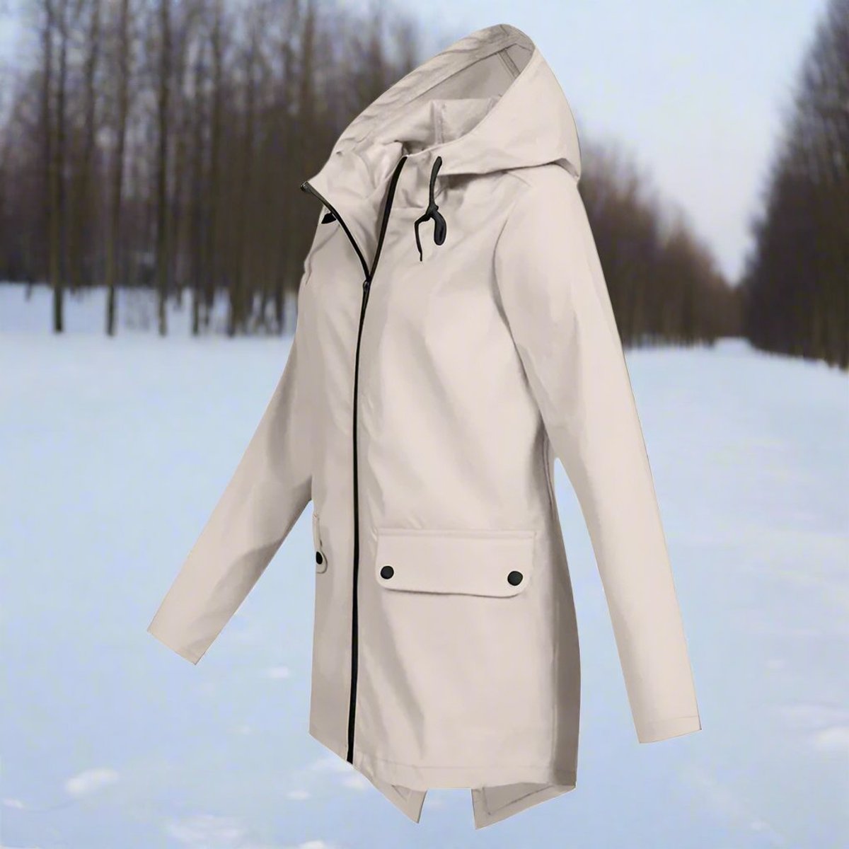 Rosalie | Women's Waterproof Hooded Longline Rain Jacket