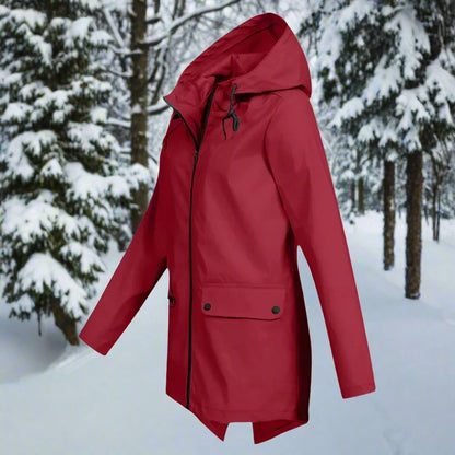 Rosalie | Women's Waterproof Hooded Longline Rain Jacket