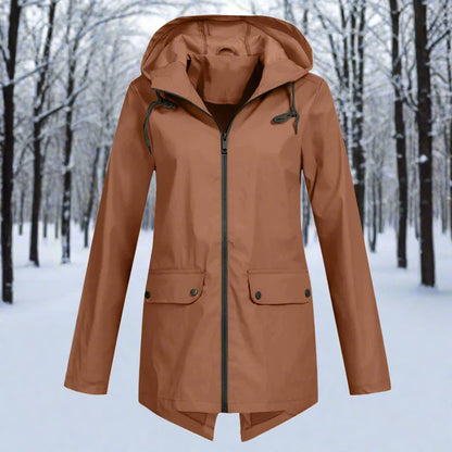 Rosalie | Women's Waterproof Hooded Longline Rain Jacket