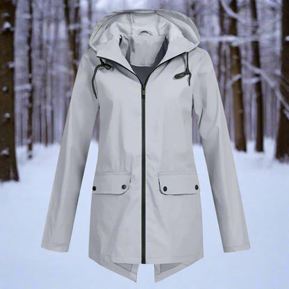 Rosalie | Women's Waterproof Hooded Longline Rain Jacket