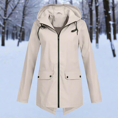 Rosalie | Women's Waterproof Hooded Longline Rain Jacket