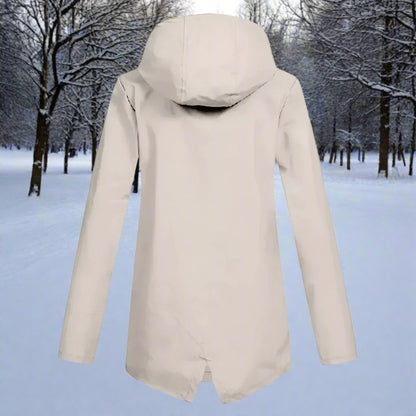 Rosalie | Women's Waterproof Hooded Longline Rain Jacket