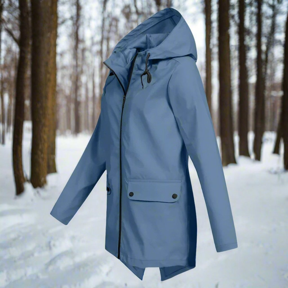 Rosalie | Women's Waterproof Hooded Longline Rain Jacket
