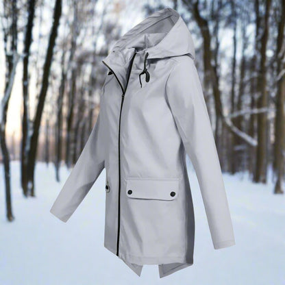 Rosalie | Women's Waterproof Hooded Longline Rain Jacket