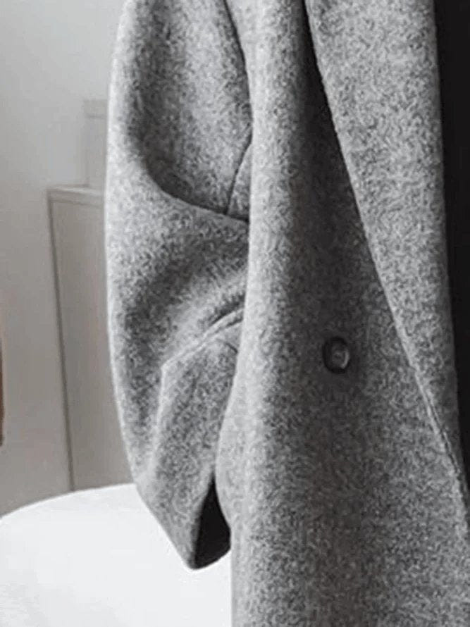 Marlowetta | Women's Wool Blend Double Breasted Oversized Long Coat