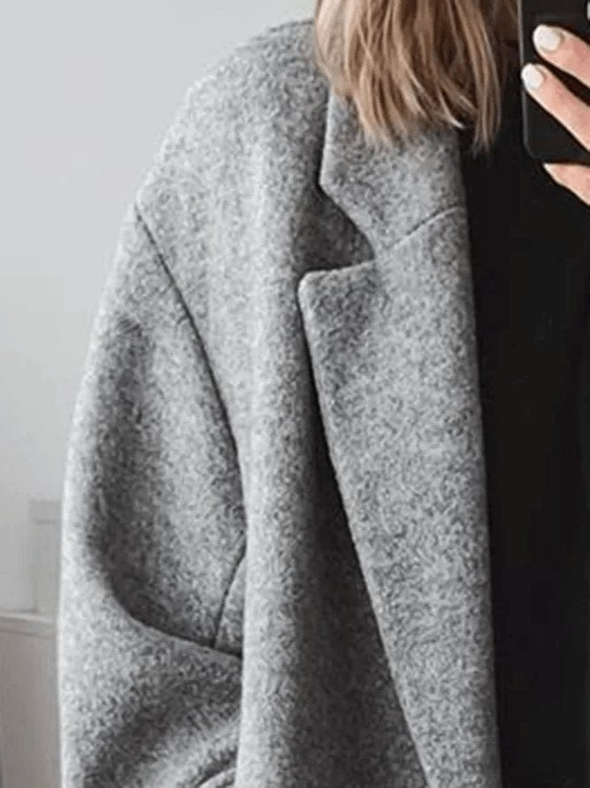Marlowetta | Women's Wool Blend Double Breasted Oversized Long Coat